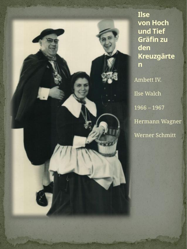 Historisches Chronikbild: Ilse Walch, Ambett IV, 1966–1967