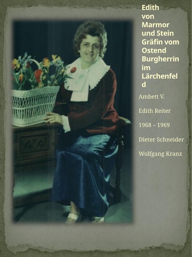 Historisches Chronikbild: Edith Reiter, Ambett V, 1968–1969