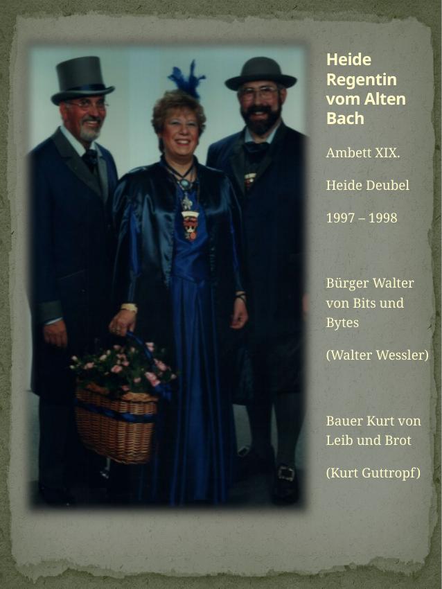 Historisches Chronikbild: Heide Deubel, Ambett XIX, 1997–1998