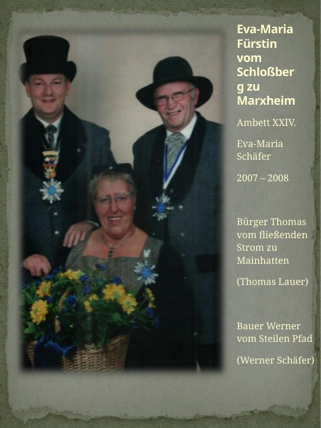 Historisches Chronikbild: Eva-Maria Schäfer, Ambett XXIV, 2007–2008