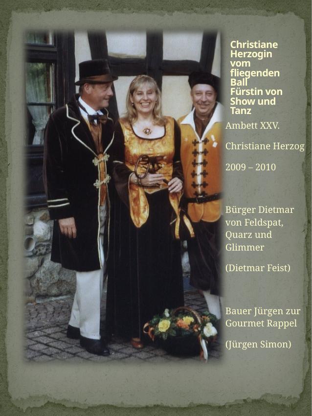 Historisches Chronikbild: Christiane Herzog, Ambett XXV, 2009–2010