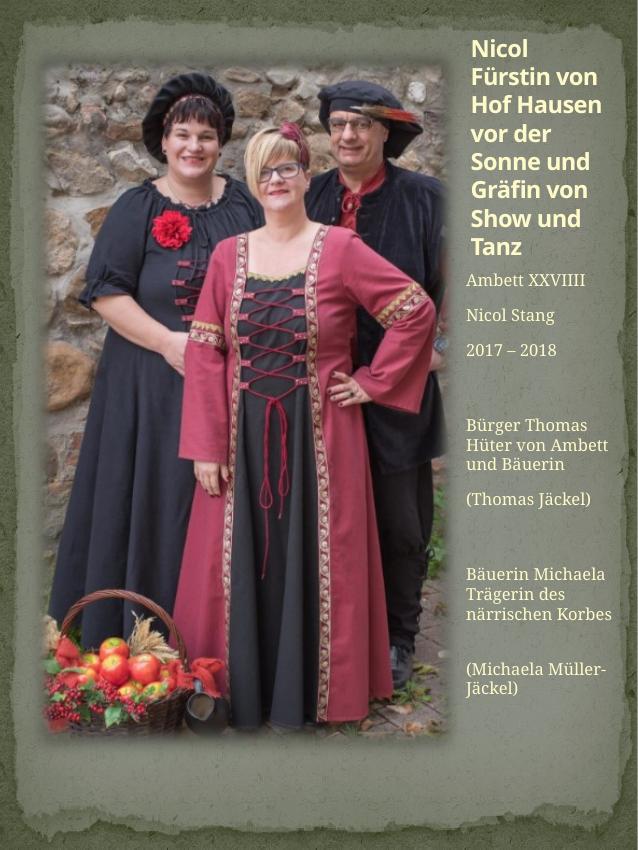 Historisches Chronikbild: Nicol Stang, Ambett XXIX, 2017–2018